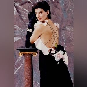 Vintage velvet dress size M by measurements